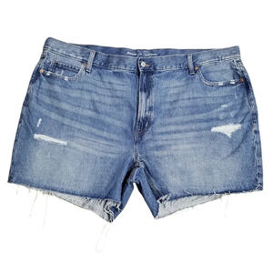 NWOT Old Navy Women's High Rise Slouchy Straight Denim Shorts 24
